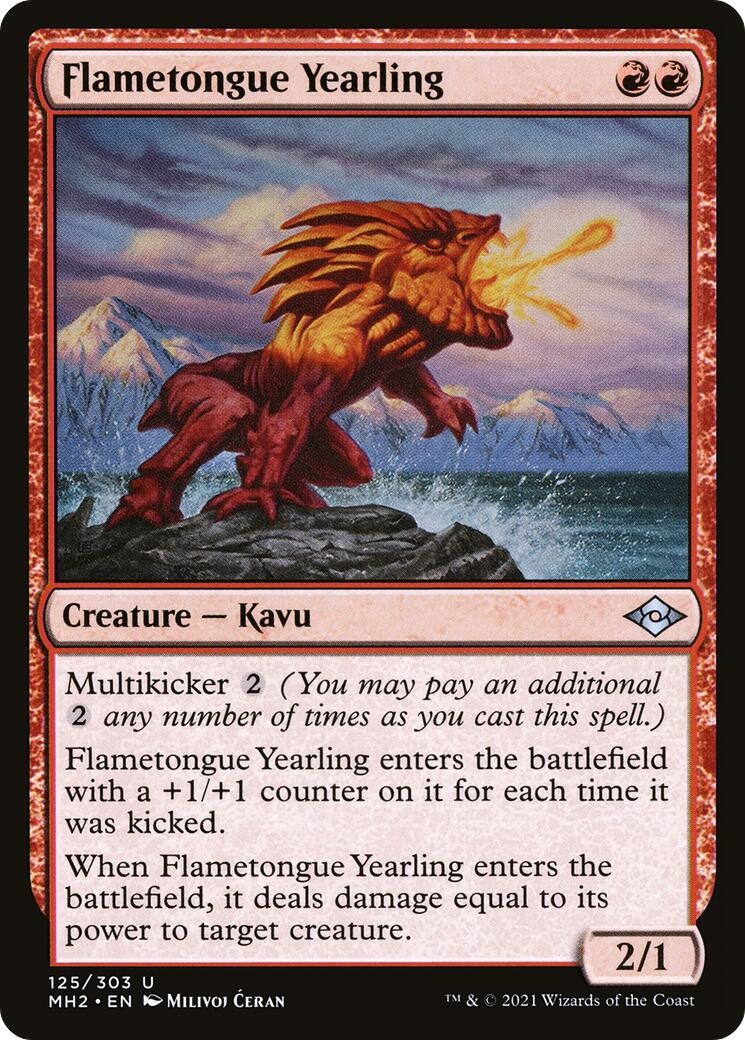 Flametongue Yearling [Modern Horizons 2]