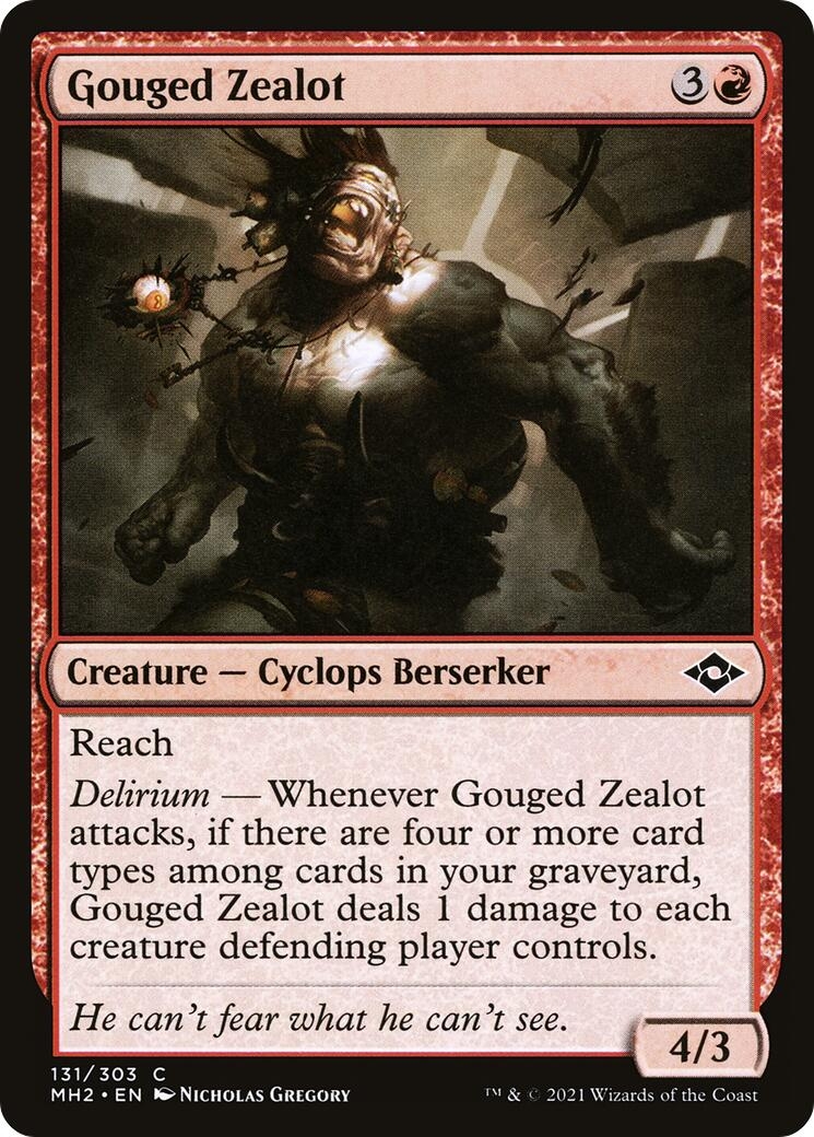 Gouged Zealot [Modern Horizons 2]