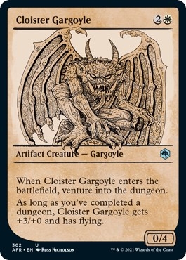 Cloister Gargoyle (Showcase) [Dungeons & Dragons: Adventures in the Forgotten Realms]