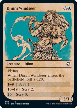 Djinni Windseer (Showcase) [Dungeons & Dragons: Adventures in the Forgotten Realms]