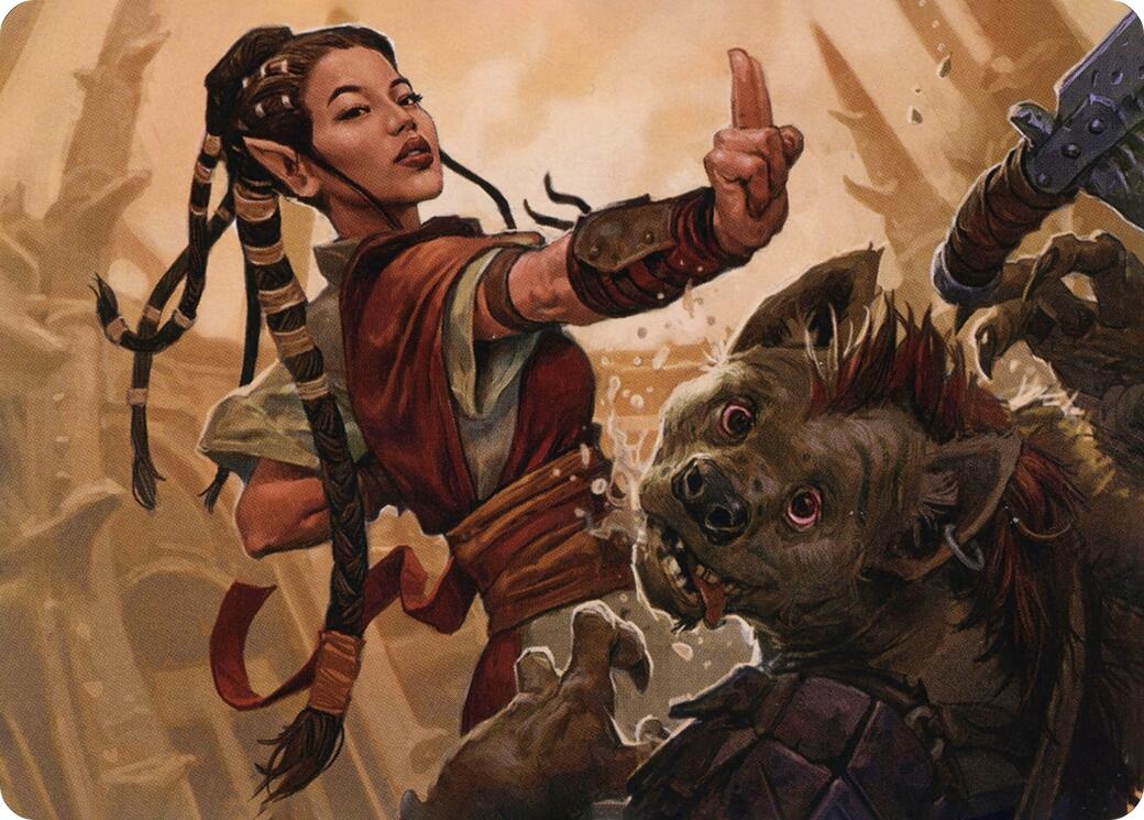 Half-Elf Monk Art Card [Dungeons & Dragons: Adventures in the Forgotten Realms Art Series]