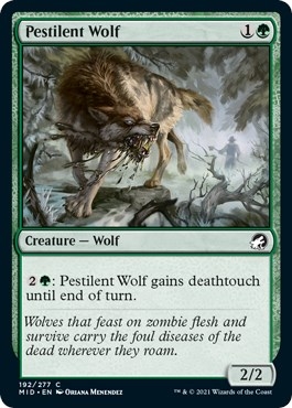 Pestilent Wolf [Innistrad: Midnight Hunt]