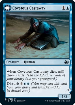 Covetous Castaway // Ghostly Castigator [Innistrad: Midnight Hunt]
