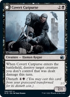Covert Cutpurse // Covetous Geist [Innistrad: Midnight Hunt]