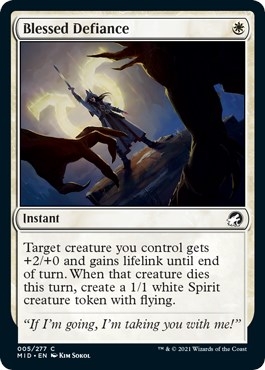 Blessed Defiance [Innistrad: Midnight Hunt]