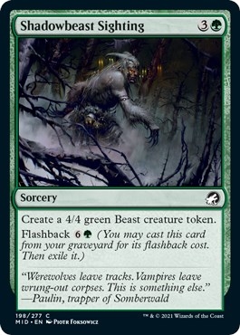 Shadowbeast Sighting [Innistrad: Midnight Hunt]