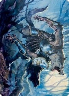 Moonrage Brute Art Card [Innistrad: Midnight Hunt Art Series]