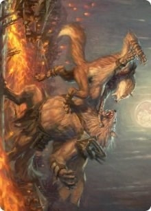 Duel for Dominance Art Card [Innistrad: Midnight Hunt Art Series]