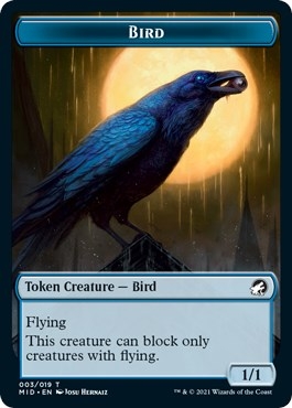 Bird Token [Innistrad: Midnight Hunt Tokens]