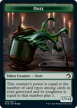 Ooze Token [Innistrad: Midnight Hunt Tokens]