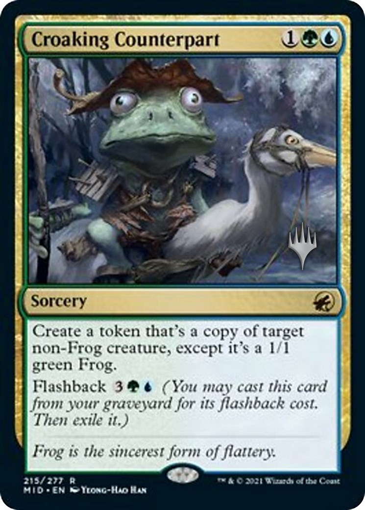 Croaking Counterpart (Promo Pack) [Innistrad: Midnight Hunt Promos]