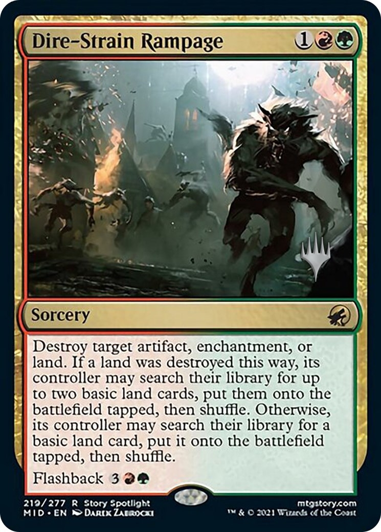 Dire-Strain Rampage (Promo Pack) [Innistrad: Midnight Hunt Promos]
