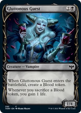 Gluttonous Guest (Showcase Fang Frame) [Innistrad: Crimson Vow]