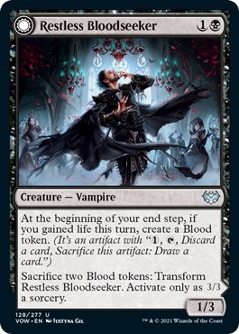Restless Bloodseeker // Bloodsoaked Reveler [Innistrad: Crimson Vow]
