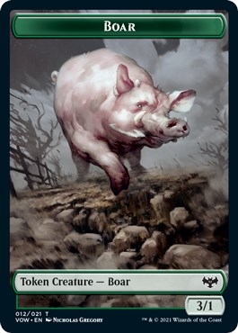 Boar Token [Innistrad: Crimson Vow Tokens]