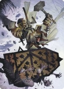 Estwald Shieldbasher Art Card [Innistrad: Crimson Vow Art Series]