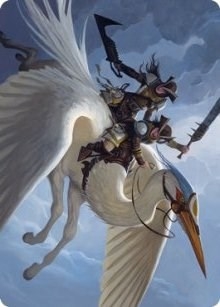 Gryffwing Cavalry Art Card [Innistrad: Crimson Vow Art Series]