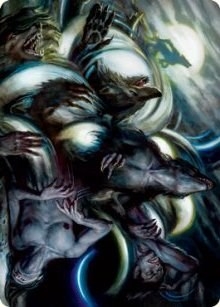 Lunar Rejection Art Card [Innistrad: Crimson Vow Art Series]