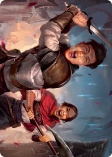 Daybreak Combatants Art Card [Innistrad: Crimson Vow Art Series]