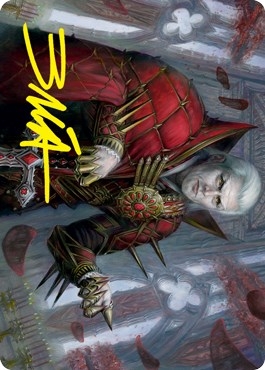 Edgar, Charmed Groom 1 Art Card (Gold-Stamped Signature) [Innistrad: Crimson Vow Art Series]