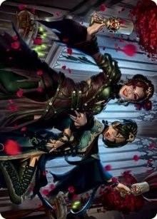 Falkenrath Celebrants 2 Art Card [Innistrad: Crimson Vow Art Series]
