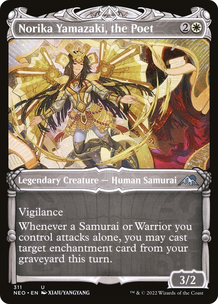 Norika Yamazaki, the Poet (Showcase Samurai) [Kamigawa: Neon Dynasty]