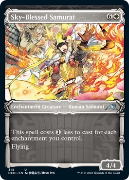 Sky-Blessed Samurai (Showcase Samurai) [Kamigawa: Neon Dynasty]