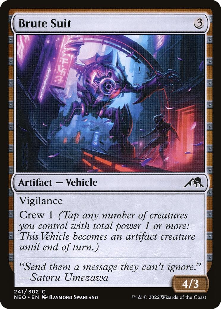 Brute Suit [Kamigawa: Neon Dynasty]