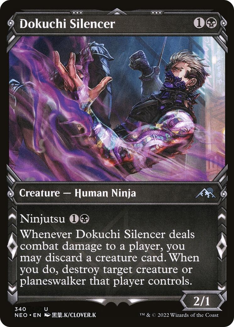 Dokuchi Silencer (Showcase Ninja) [Kamigawa: Neon Dynasty]