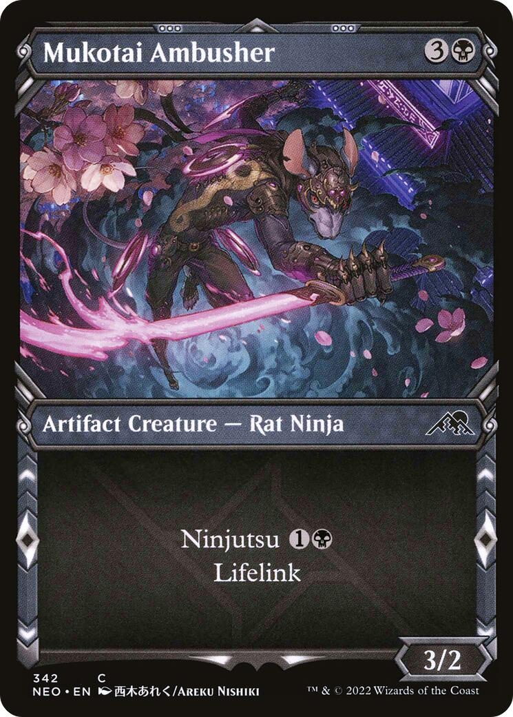 Mukotai Ambusher (Showcase Ninja) [Kamigawa: Neon Dynasty]