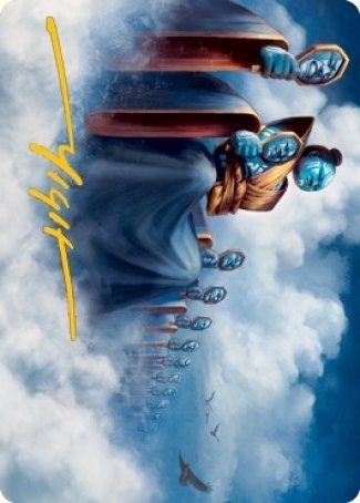 Myojin of Cryptic Dreams Art Card (Gold-Stamped Signature) [Kamigawa: Neon Dynasty Art Series]