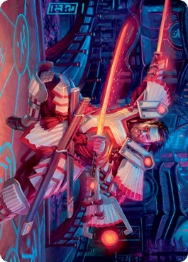 Isshin, Two Heavens as One 1 Art Card [Kamigawa: Neon Dynasty Art Series]