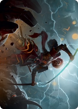 Raiyuu, Storm's Edge Art Card [Kamigawa: Neon Dynasty Art Series]