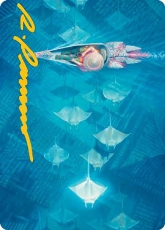 Discover the Impossible Art Card (Gold-Stamped Signature) [Kamigawa: Neon Dynasty Art Series]