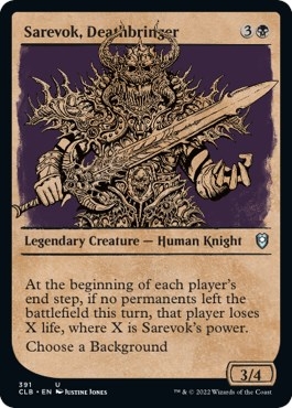 Sarevok, Deathbringer (Showcase) [Commander Legends: Battle for Baldur's Gate]