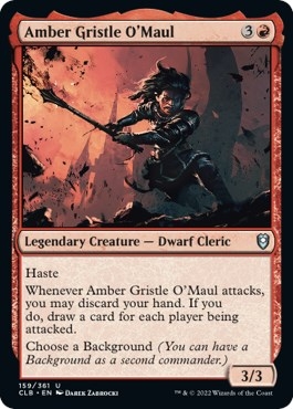 Amber Gristle O'Maul [Commander Legends: Battle for Baldur's Gate]