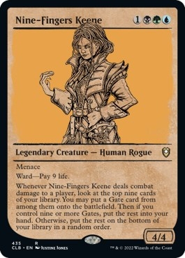 Nine-Fingers Keene (Showcase) [Commander Legends: Battle for Baldur's Gate]