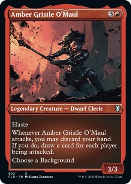 Amber Gristle O'Maul (Foil Etched) [Commander Legends: Battle for Baldur's Gate]
