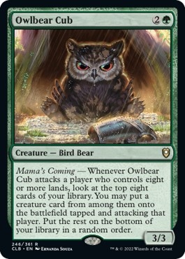 Owlbear Cub [Commander Legends: Battle for Baldur's Gate]