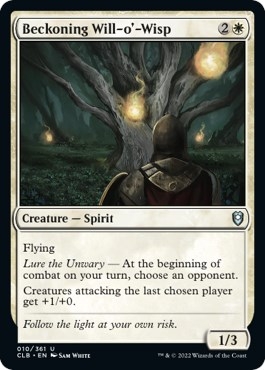 Beckoning Will-o'-Wisp [Commander Legends: Battle for Baldur's Gate]