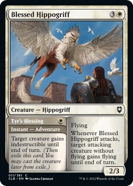 Blessed Hippogriff // Tyr's Blessing [Commander Legends: Battle for Baldur's Gate]