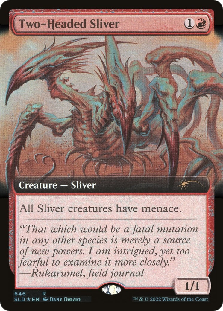 Two-Headed Sliver (Extended Art) [Secret Lair Drop Promos]