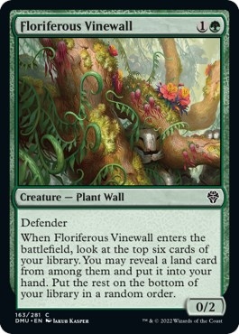 Floriferous Vinewall [Dominaria United]