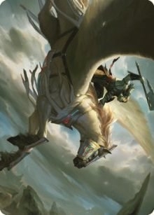 Cleaving Skyrider Art Card [Dominaria United Art Series]