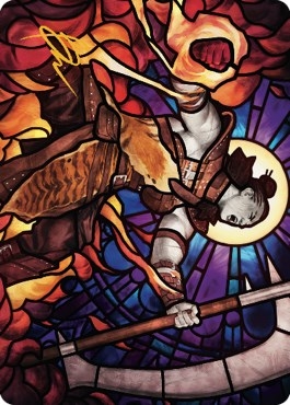 Garna, Bloodfist of Keld Art Card (Gold-Stamped Signature) [Dominaria United Art Series]