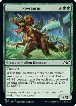 _______-o-saurus (Galaxy Foil)
