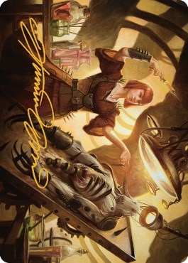 Ashnod, Flesh Mechanist Art Card (Gold-Stamped Signature) [The Brothers' War Art Series]
