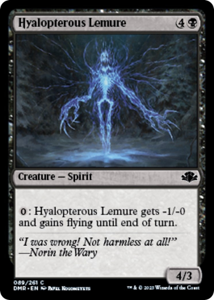 Hyalopterous Lemure [Dominaria Remastered]