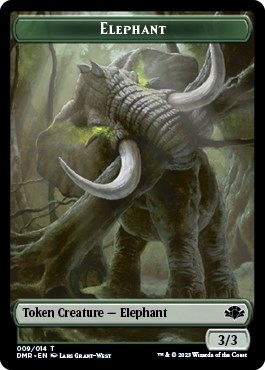 Elephant Token [Dominaria Remastered Tokens]