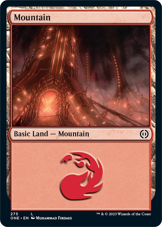 Mountain (275) [Phyrexia: All Will Be One]